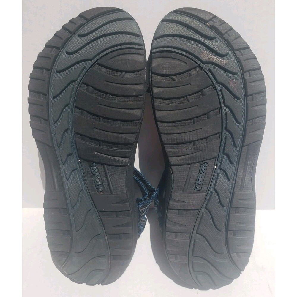Mens Teva Sandal Sz 9 for Sport Water Wear Blue Black Gray Strap Pattern SN6584 - Picture 6 of 9